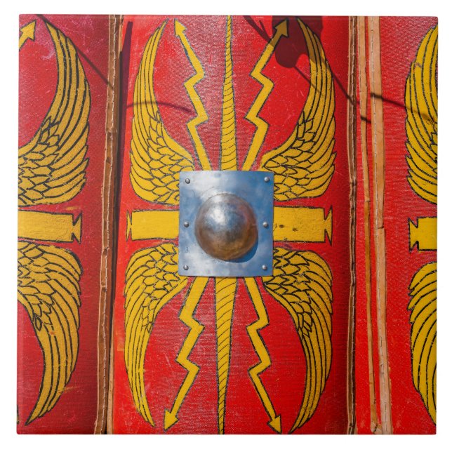 Carreau Bouclier militaire romain - Scutum (Devant)