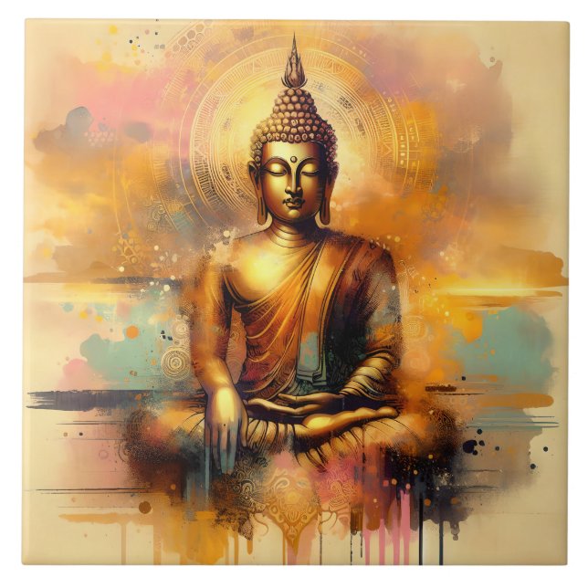 Carreau Bouddha spirituel (Devant)