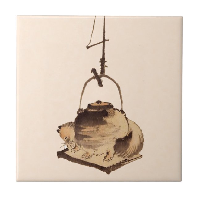 Carreau Bouilloire de Tanuki (Devant)