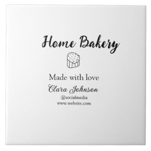 Carreau boulangerie maison ajouter votre nom de texte pers