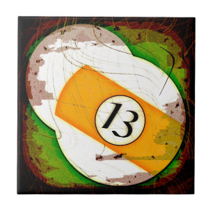 CARREAU BOULE DE BILLARDS NUMÉRO 13