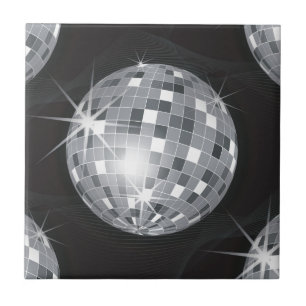 Carreau boule disco argent