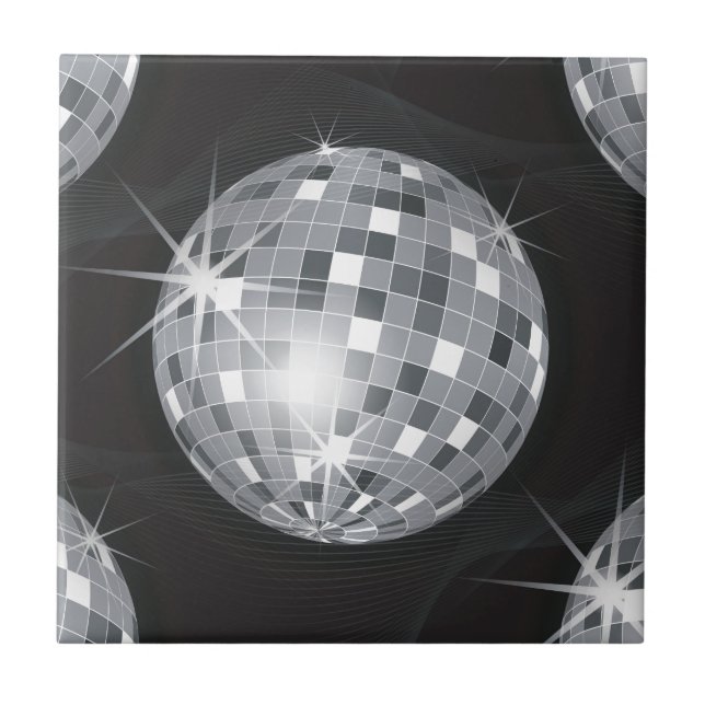 Carreau boule disco argent (Devant)