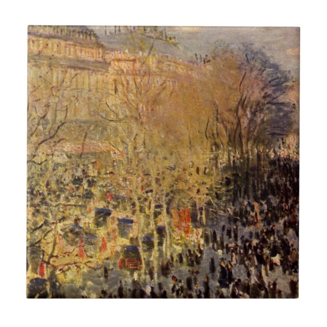Carreau Boulevard des Capucines de Claude Monet, Beaux-art (Devant)