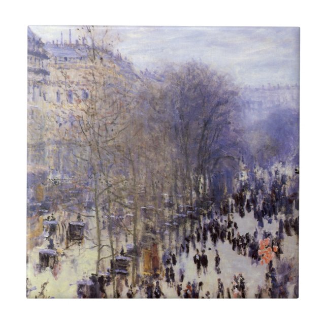 Carreau Boulevard des Capucines par Claude Monet, Art nouv (Devant)