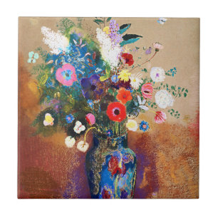Carreau Bouquet de fleurs par Odilon Redon