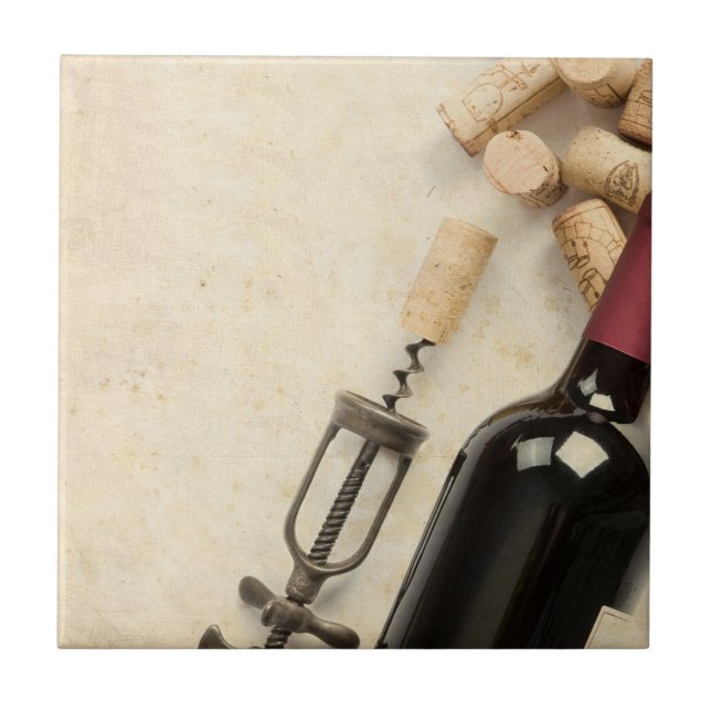 Carreau Bouteille de vin (Devant)