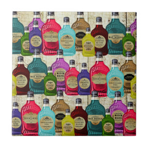 Carreau Bouteilles de tonique d'apothicaire de breuvage