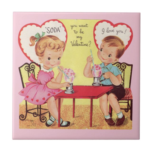 Carreau Boutique vintage Soda Valentine Sweethearts (Devant)