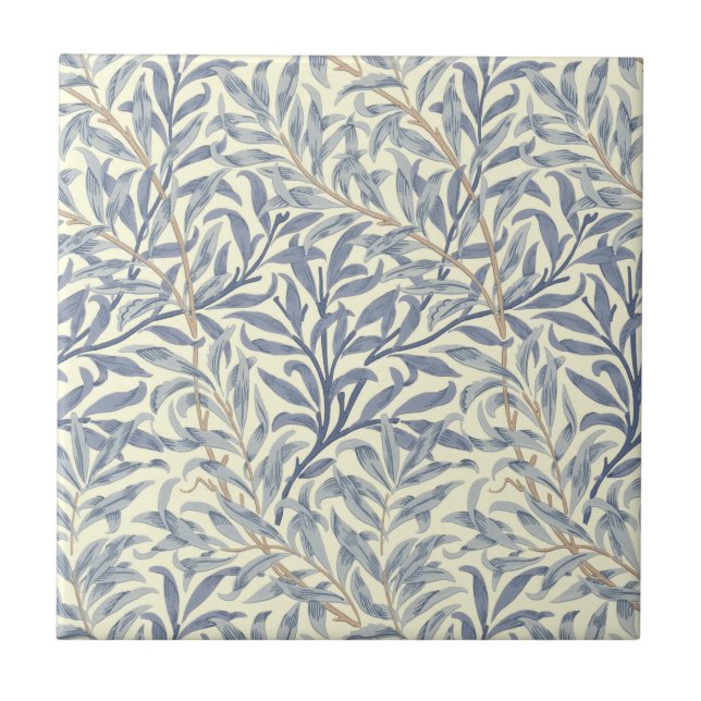 Carreau Bouton bleu saule (par William Morris) Carrelage e (Devant)