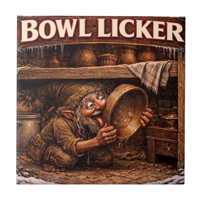 Carreau Bowl Licker Icelandic Yule Lad (Devant)