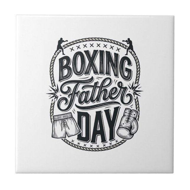 Carreau Boxing Father Day Vintage Engraving Shirt Design_1 (Devant)