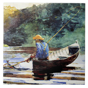 Carreau Boy Fishing, oeuvre de Winslow Homer