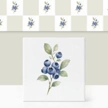 Branche botanique de myrtille sauvage aquarelle ru