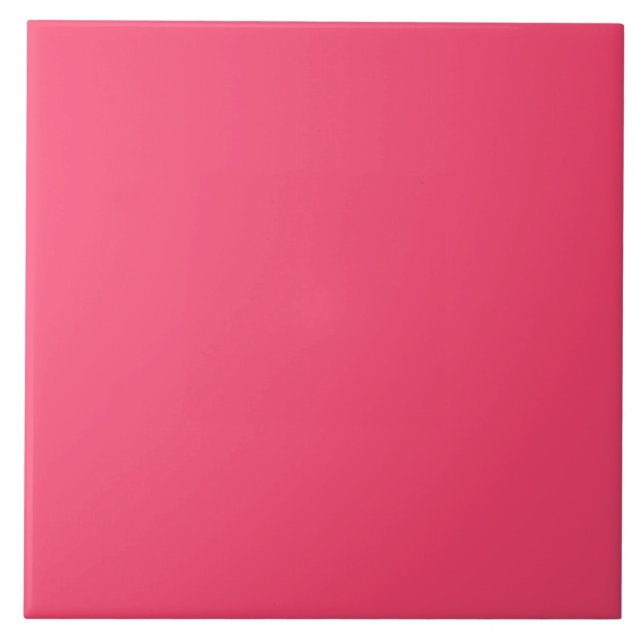 Carreau Bright Retro Contemporain Rose couleur solide (Devant)