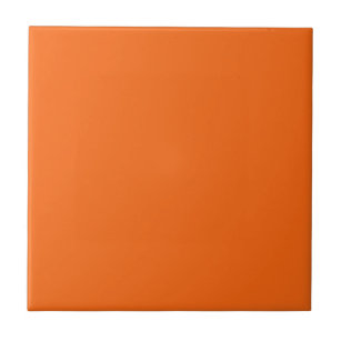 Carreau Bright Tiger Orange Solide couleur Impression
