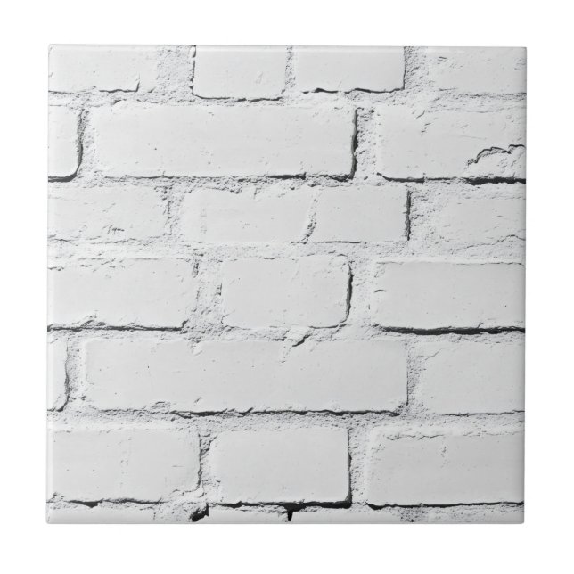 Carreau Briques blanches Motif industriel (Devant)