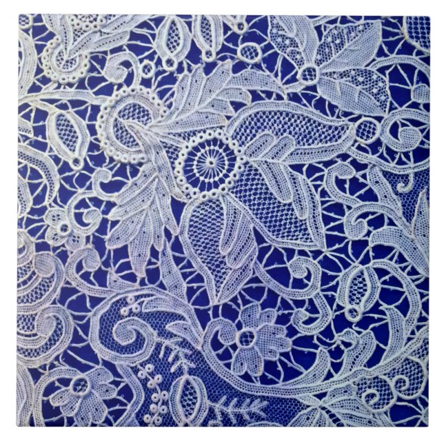 Carreau Broderie bleue (Devant)