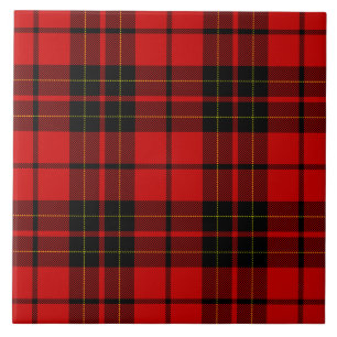 Carreau Brodie tartan rouge noir plaid