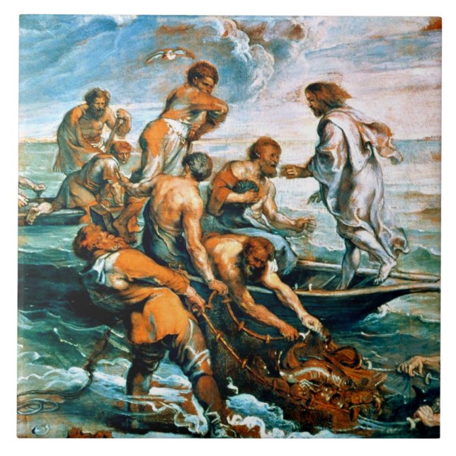 Carreau Brouillon Miraculeux de poissons (Devant)