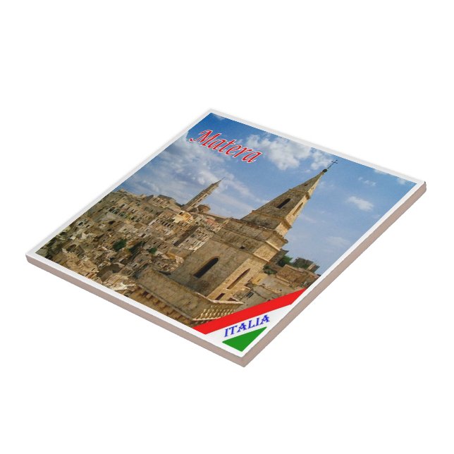 Carreau BSL013 MATERA, Basilicate, Italie, (Côté)