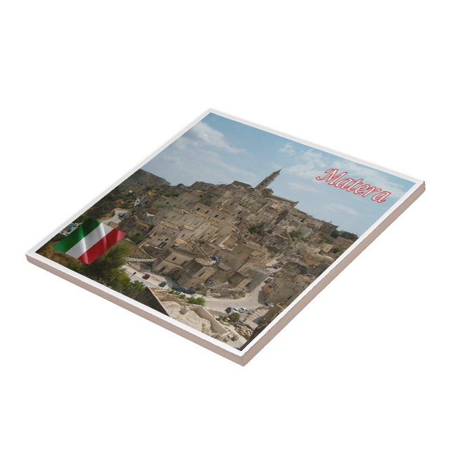 Carreau BSL016 MATERA Les Sassi de Matera, (Côté)