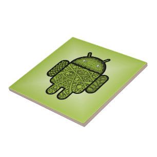 Carreau Bubbles Doodle Character pour le robot Android™