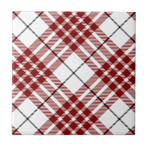 Carreau Buchanan tartan rouge blanc plaid