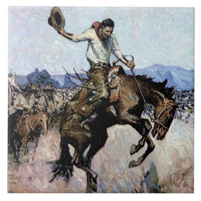 Carreau « Bucking on a Dime » par WHD Koerner (Devant)