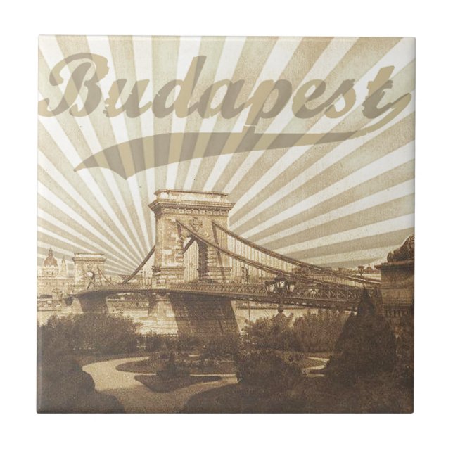 Carreau Budapest Chain Bridge Vintage (Devant)