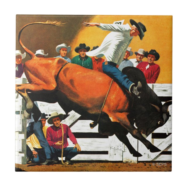 Carreau Bull Riding par Fred Ludekens (Devant)
