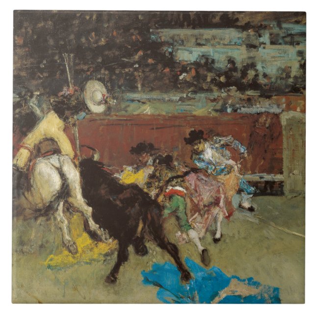Carreau Bullfight espagnol (par Marià Fortuny) (Devant)