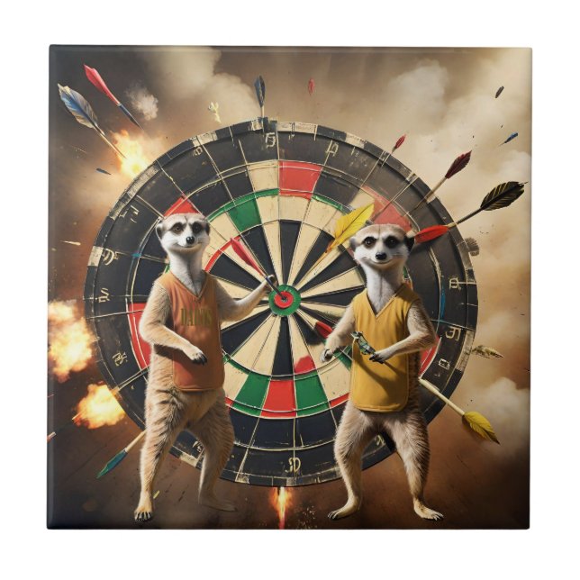 Carreau Bullseye Burrow : Meerkat Dart League, (Devant)