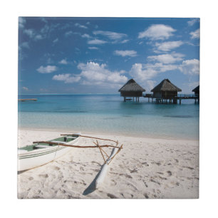 Carreau Bungalows depuis la plage Motu Toopua