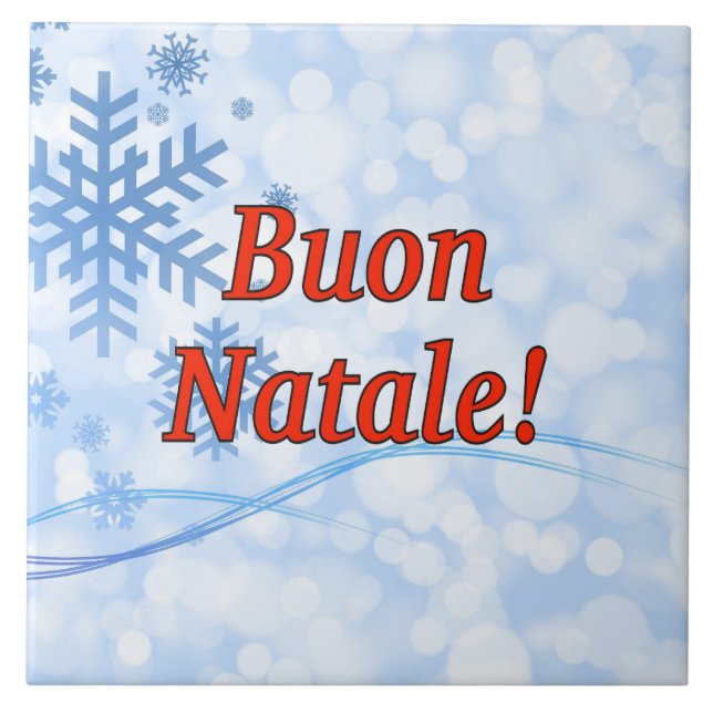 Carreau Buon Natale ! Joyeux Noël dans le rf italien (Devant)