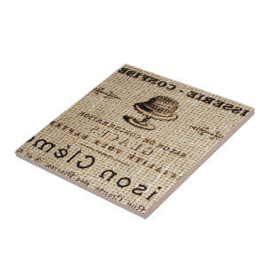 Carreau burlap scripts shabby chic country cake