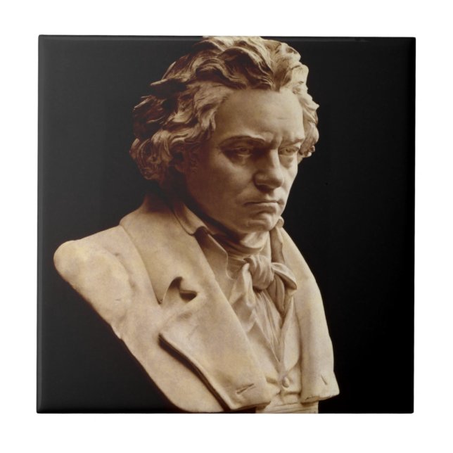 Carreau buste statue de Beethoven (Devant)