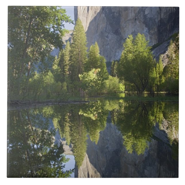 Carreau CA, Parc national de Yosemite, El Capitan reflété  (Devant)