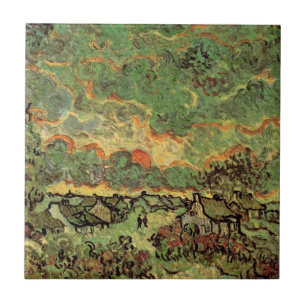 Carreau Cabanes de cyprès de Van Gogh Réminiscence du Nord