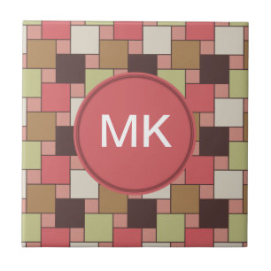 Carreau Cabinet d'épice géométrique