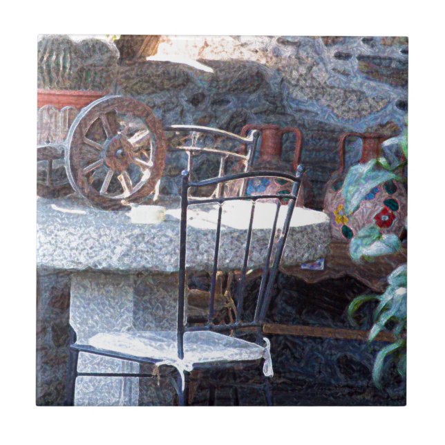 Carreau Cactus espagnol et vie morte (Devant)