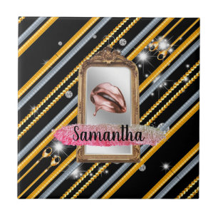 Carreau Cadeau Anniversaire customisé Pour Femme, Ami, Soe