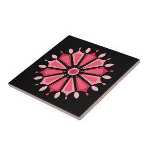 CARREAU CADEAU D'ART FLEURI COLORÉ FILLE MAMAN PATRONNE 20