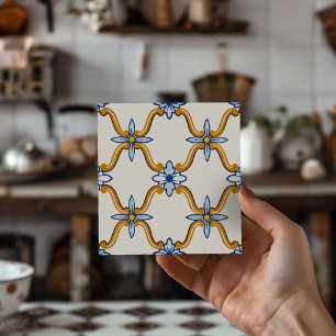Carreau Cadeau de décoration intérieure méditerranéen Azul