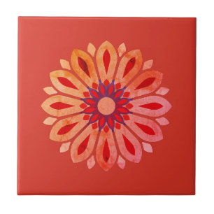 CARREAU CADEAU DE FLEURS MODERNE COLORÉ POUR FILLE SŒUR MA