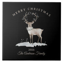 Cadeau de Noël blanc crème personnalisé