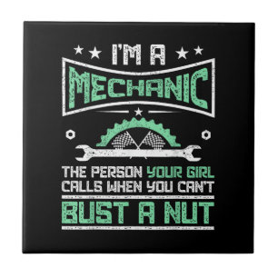 Carreau Cadeau Drôle pour Mécanicien Cadeau d'Humour Adult