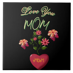 Carreau Cadeau floral personnalisé et sur mesure pour la f