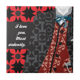 Carreau Cadeau "M. Darcy " de fierté et de préjudice de