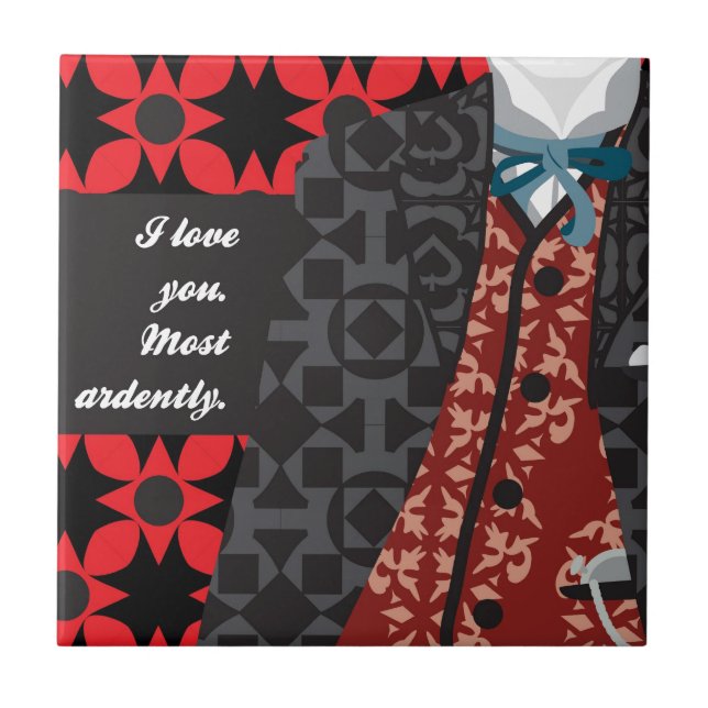 Carreau Cadeau "M. Darcy " de fierté et de préjudice de (Devant)